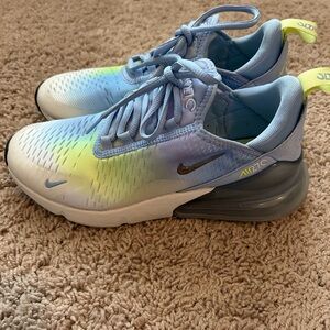 Nike Air Max 270  Shoes - Blue and Yellow